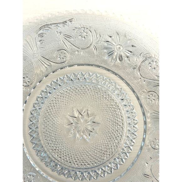 Duncan & Miller Sandwich Glass # 41 Vintage Dinner Plate-9 5/8" Rare Excellent! - Picture 3 of 6